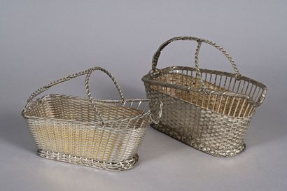CHRISTOFLE. Panier à vin ou porte-bouteille...