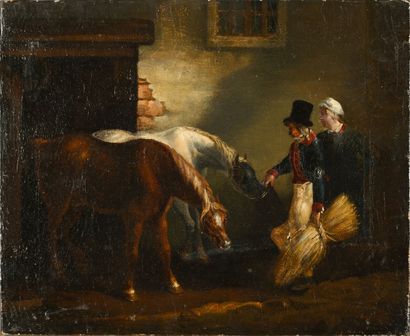 Théodore GERICAULT, D'après 
Deux chevaux...