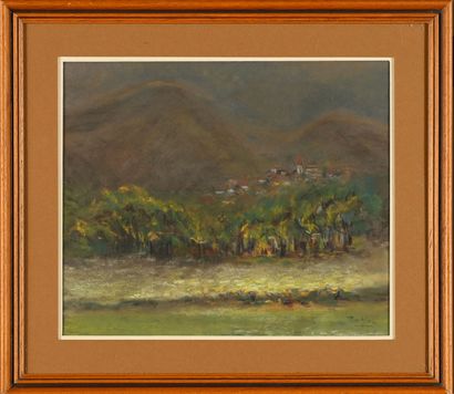 École moderne du XXème siècle
Paysage
Pastel...