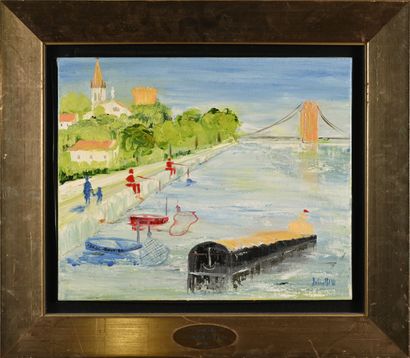 JALINEPOL (N. 1946) 
Le printemps à Montmerle-sur-Saône,...