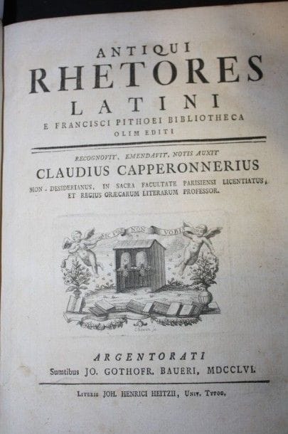 Pithoeus (Franciscus) :Antiqui Rhetores Latini.Argentorati...