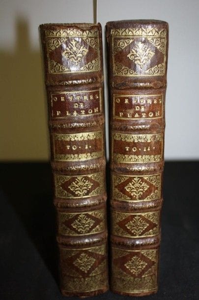Platon :Oeuvres.Paris, Anisson, 1701, 2 vol....