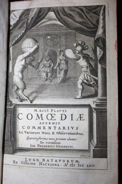 Plauti :Comediae.Leyde, 1664, in-8 veau ...