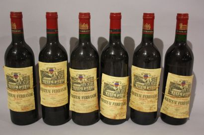 6 B CHÂTEAU FERRANDE Rouge (e.t.h. légères...