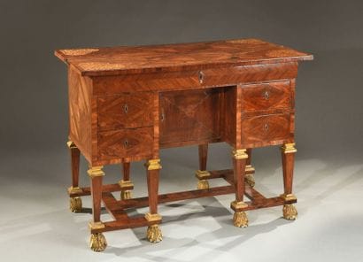 Bureau Mazarin en placage de palissandre...