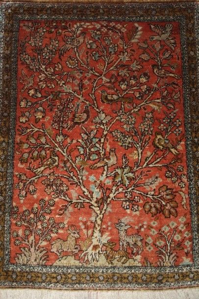 Tapis Persan d'origine Ghom, années 1970,...