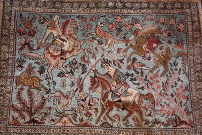 Tapis Persan d'origine Ghom, années 1970,...