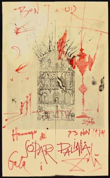 Salvador Dali (1904-1989)

Sopar Palinia

Dessin...