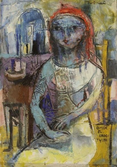 Omar El Nagdi (1931-)

Jeune fille assise,...