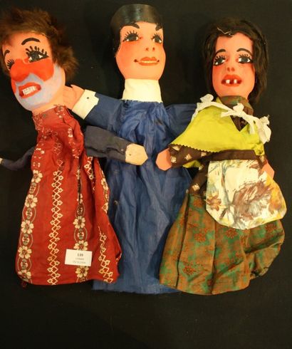 Guignol, Gnafron et Madelon, vers 1950/1960....