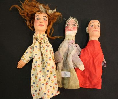 Trois petits Guignol. 

Ensemble de trois...