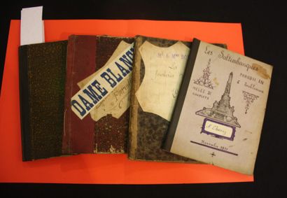 Albert Chanay
Ensemble de 4 cahiers manuscrits...