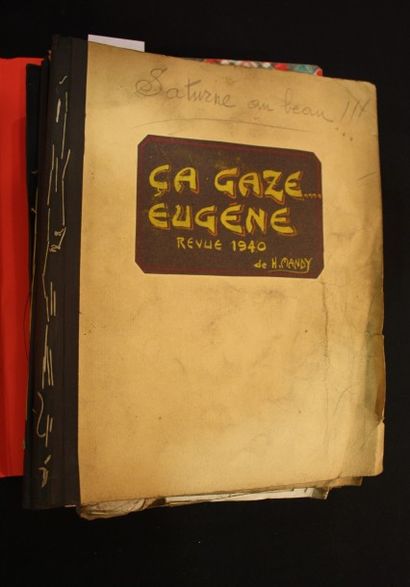 Guignol et la guerre. Réunion de six cahiers...