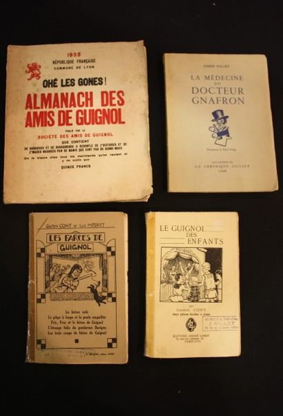 Réunion de 4 ouvrages autour de Guignol....