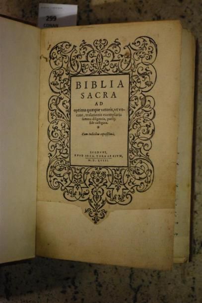 BIBLE LATINE. BIBLIA SACRA, ad optima quæque...