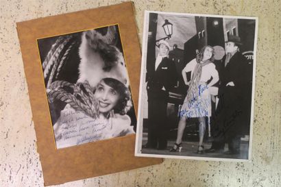 MISTINGUETT (1875/1956). 2 photographies...