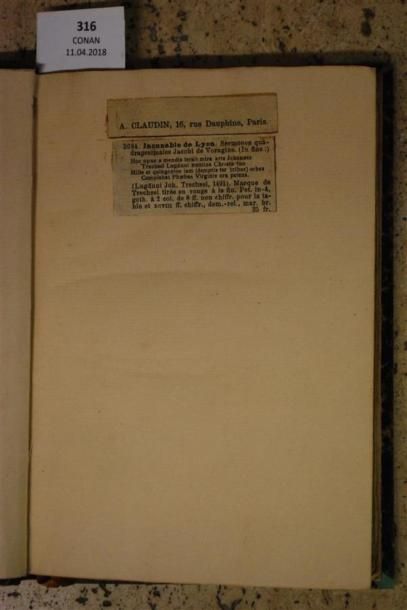 INCUNABLE LYONNAIS. SERMONES QUADRAGESIMALES......