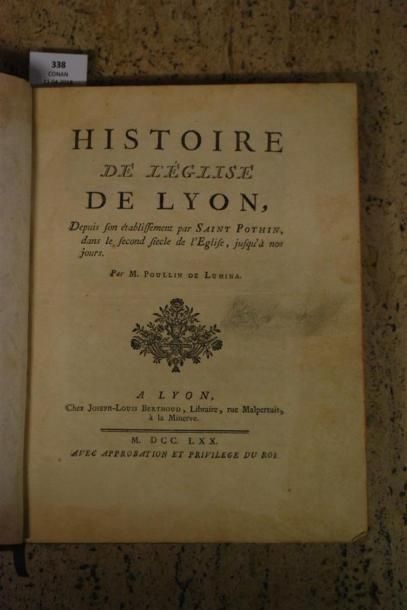 POULLIN DE LUMINA. HISTOIRE DE L'ÉGLISE DE...