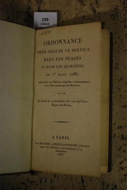 [CAVALERIE]. ORDONNANCE POUR RÉGLER LE SERVICE...
