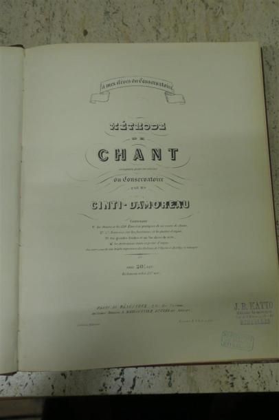 [METHODES]. 3 ouvrages.
- Luigi Cherubini....
