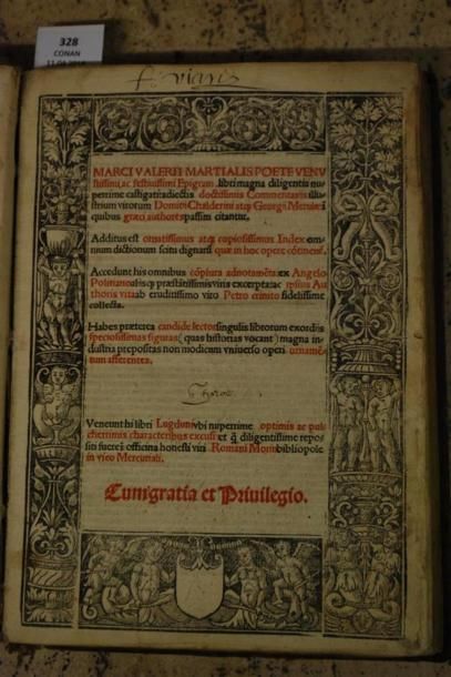MARTIAL (Valère). EPIGRAM[MATA]... LYON,...