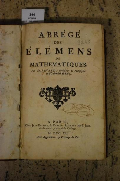 RIVARD. ABRÉGÉ DES ÉLÉMENTS DE MATHÉMATIQUES....