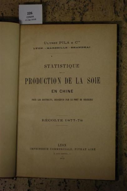 PILA & Cie (Ulysse). STATISTIQUE DE LA PRODUCTION...