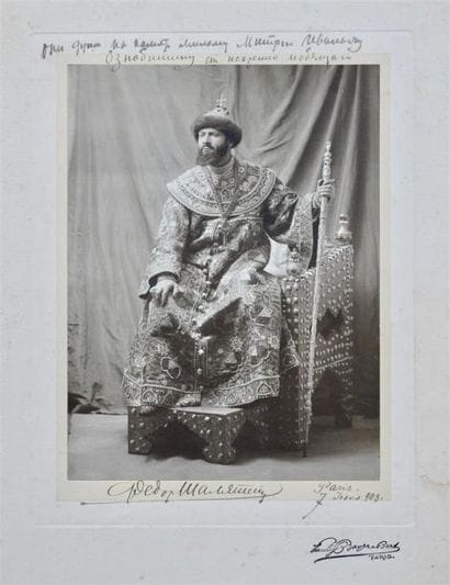 FEDOR CHALIAPINE (1873/1938). Photographie...