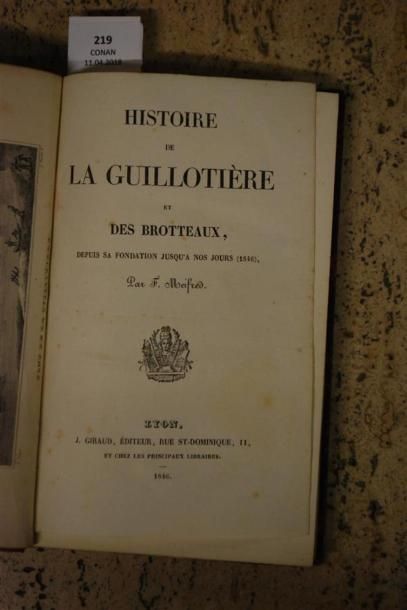 MEIFRED (F.). HISTOIRE DE LA GUILLOTIÈRE...