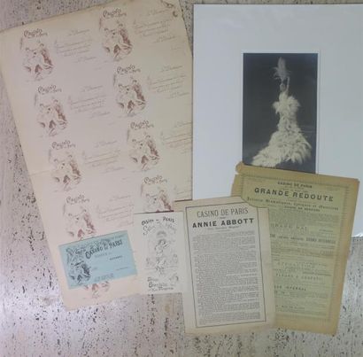 CASINO DE PARIS. 6 documents fin XIXe-début...