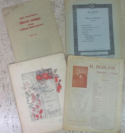 PARTITIONS. 5 brochures in-folio.
Stravinsky...
