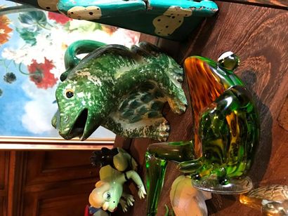 Collection de grenouilles 