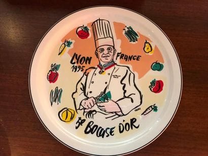 Assiette commémorative du 5ème Bocuse d'Or...