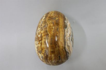 Oeuf en pierre dure fossilisé.
