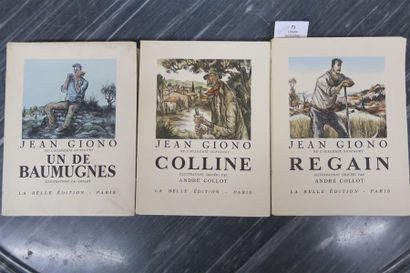 GIONO (Jean). COLLINE - REGAIN - UN DE BAUMUGNES....