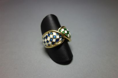 MAUBOUSSIN : Bague Croisée en or jaune 18K...