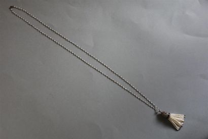 Collier Bayadère en or noirci 18K (750/oo),...