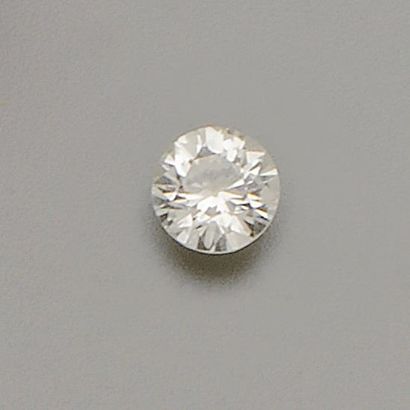 Diamant non monté taille brillant pesant...