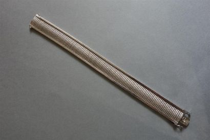Bracelet ruban en or gris 18K (750/oo) à...