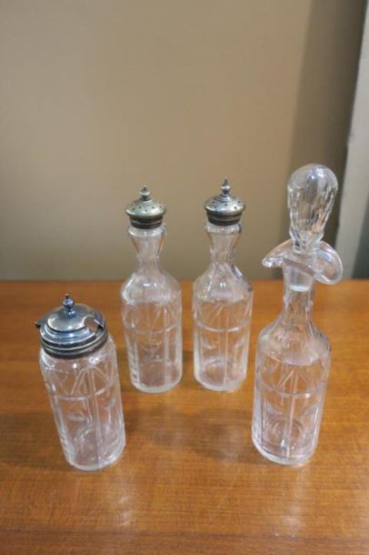 Service à épices en cristal