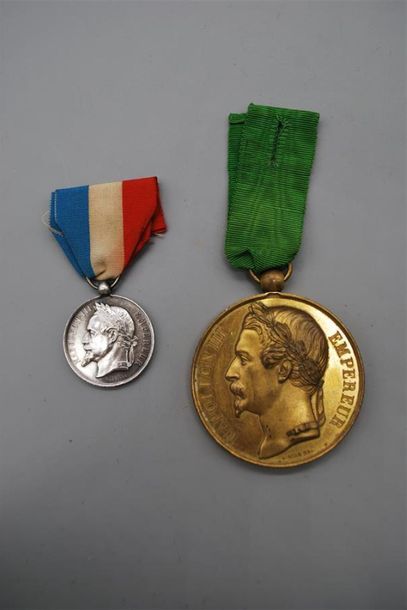 FRANCE. MEDAILLES NAPOLEON 3. STE CENTRALE...