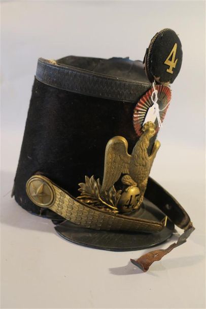 FRANCE. SHAKO OFFICIER D'INFANTERIE 1837....