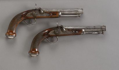 PAIRE DE PISTOLETS D'OFFICIER de type 1816,...