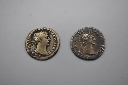 Lot de 2 deniers : Trajan denier TB RIC.147b...