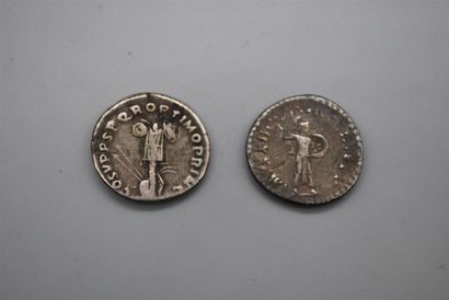 Lot de 2 deniers : Trajan denier TB RIC.147b...