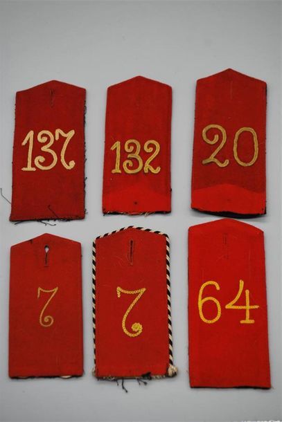 EMPIRE ALLEMAND. EPAULETTES, diverses, lot...