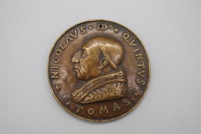 Médaille en bronze de NICOLAS V (1447-1455)...