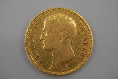PREMIER EMPIRE.
40 FRANCS 1807 U (TURIN)
Frappée...
