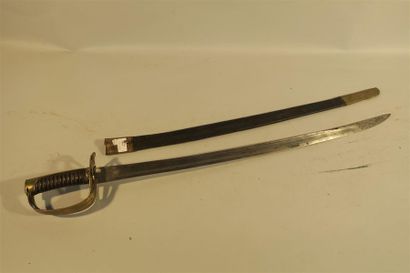 SABRE DE MINEUR DE L'ARTILLERIE, garde à...