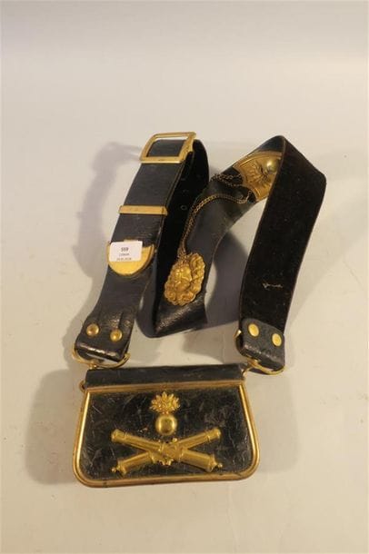 FRANCE . GIBERNE OFFICIER ARTILLERIE. 2°EMPIRE/3°REP.,...